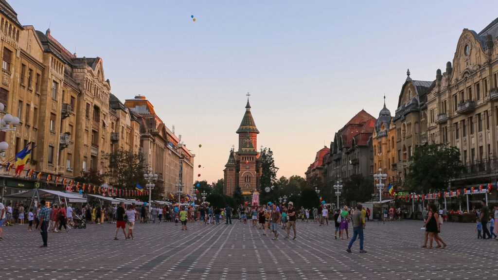 Timisoara town square