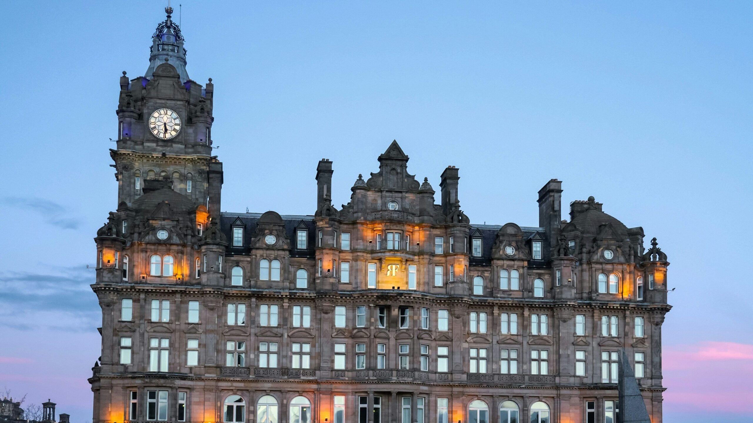 Exterior of the Balmoral Hotel, Edinburgh, Scotland