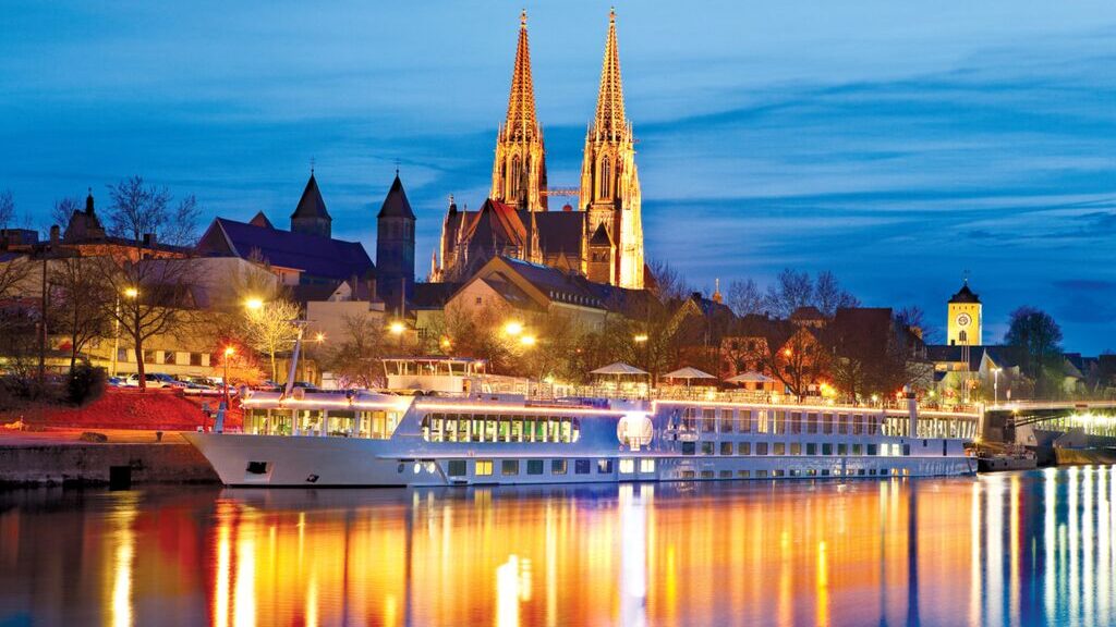 Trafalgar river cruise boat on Danube