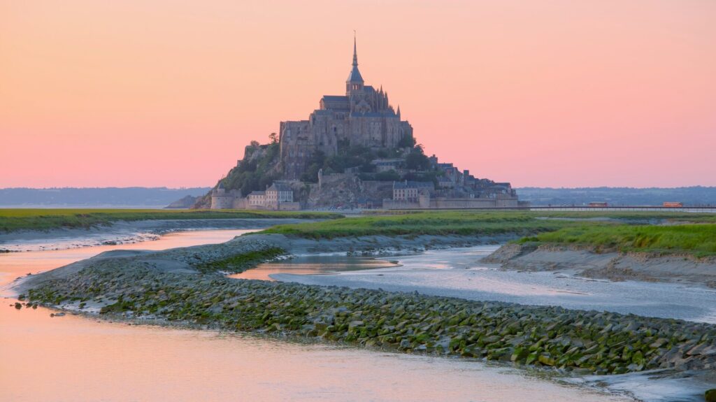 Mont Saint-Michel at sunset