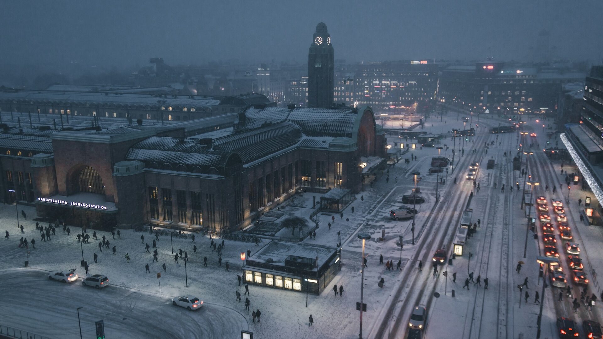 helsinki in the snow