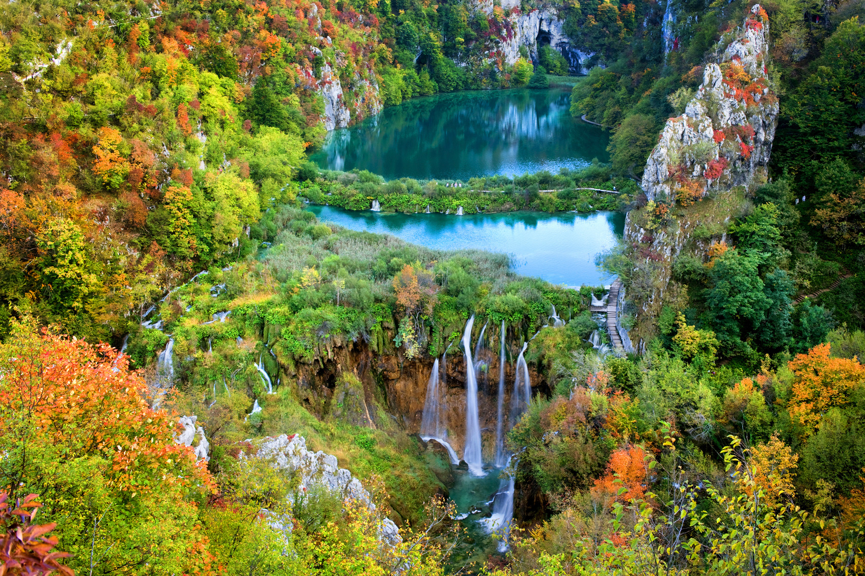 Plitvice Lakes National Park, Croatia, is one of the best UNESCO World Heritage Sites in Europe