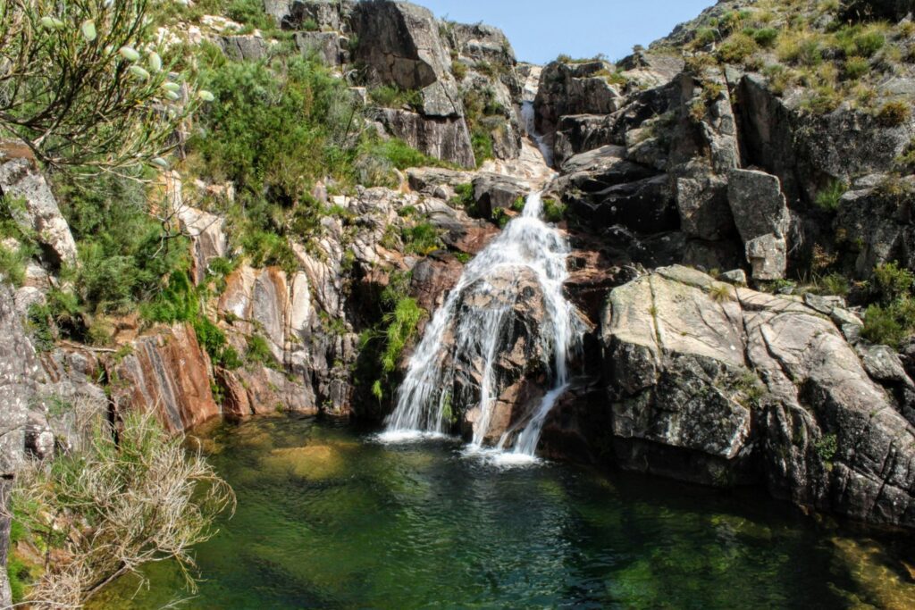A waterfall in Peneda-Gerês National Park, Portugal