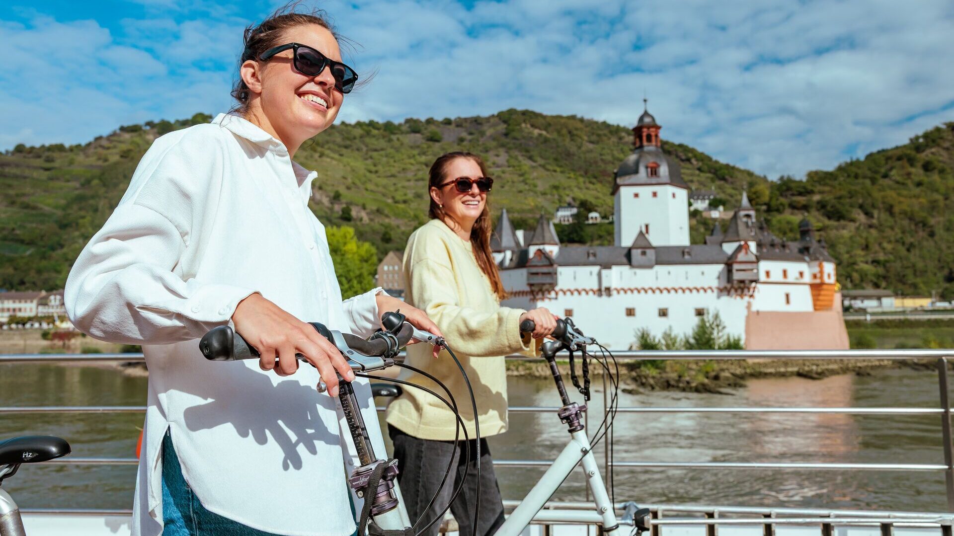 bikes onboard trafalgar river cruise