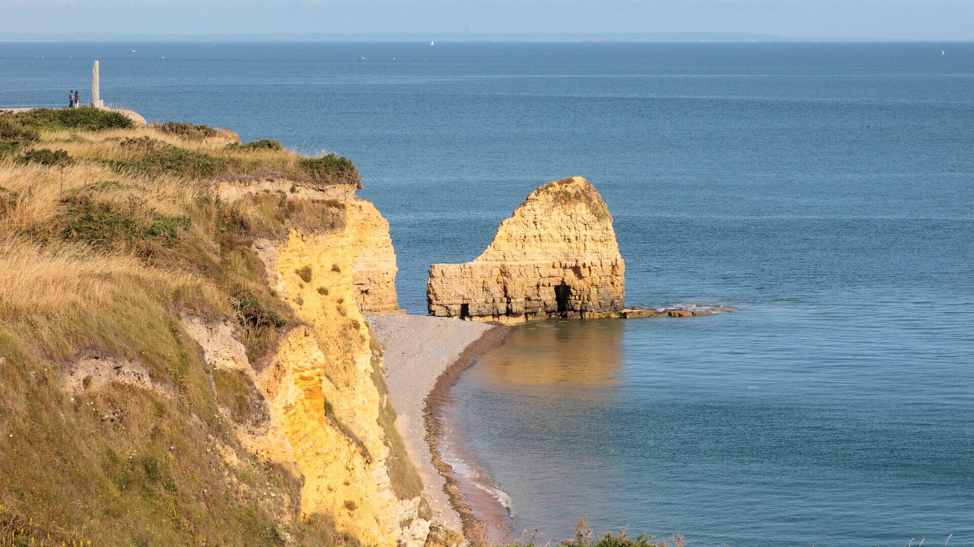 Landing site of June 6 1944 at Pointe du Hoc in Normandy
