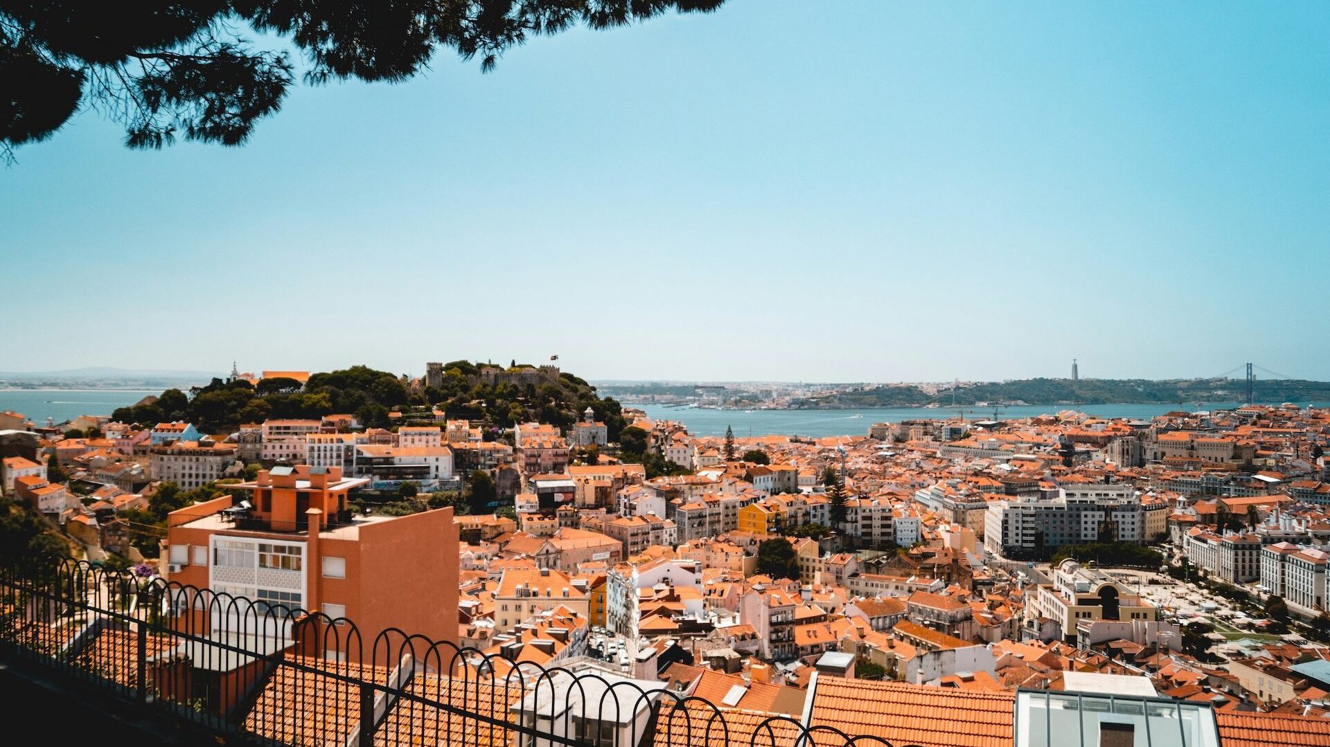lisbon terracota roofs