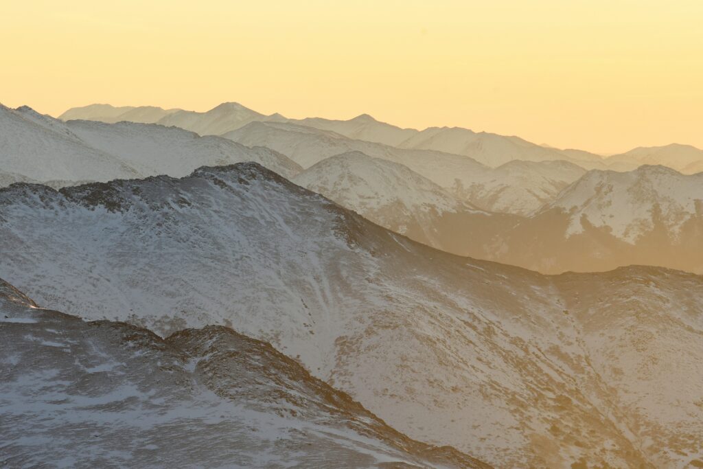 Snow-covered mountain landscape