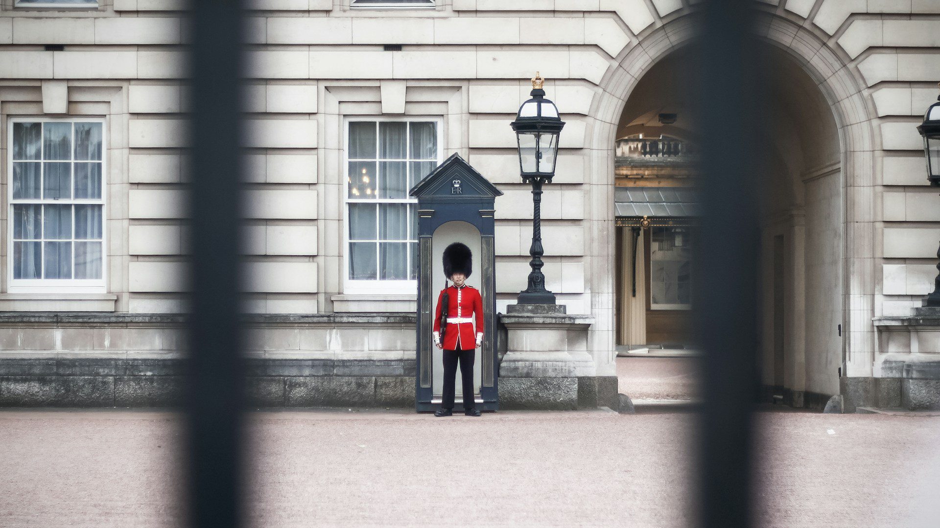 A Royal Guard outside Buckingham Palace