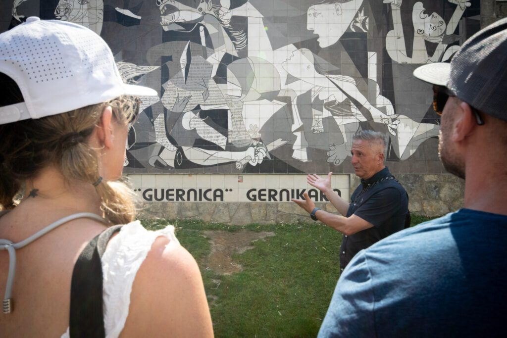 Guernica mural, a recreation of Picasso's painting