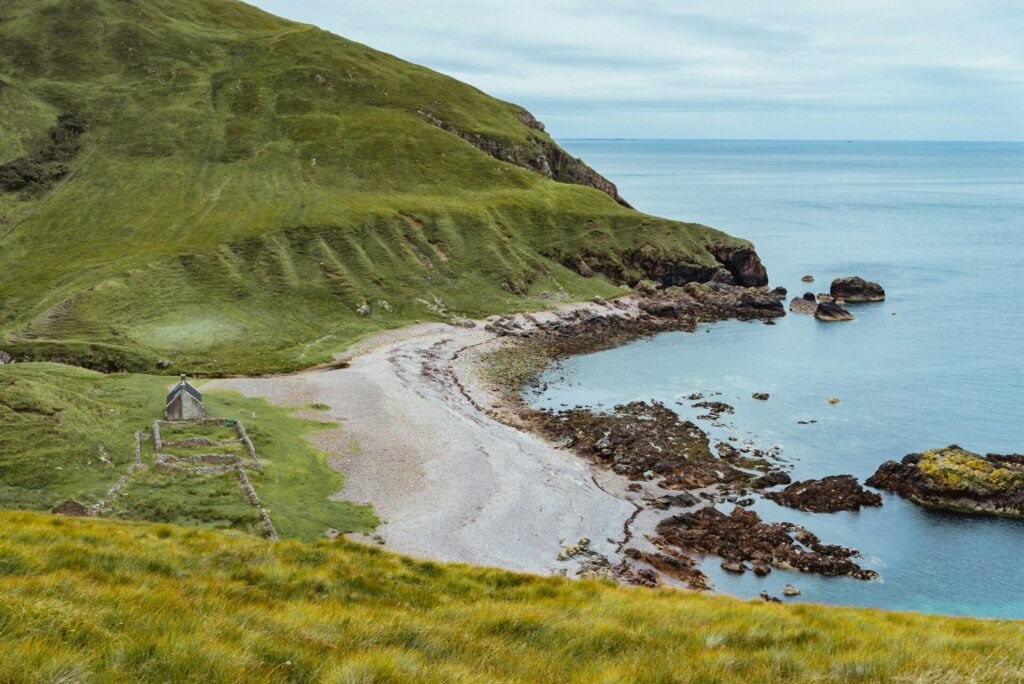 Hebridean coastline and water