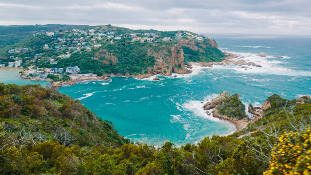 Knysna heads view from Featherbed Nature Reserve