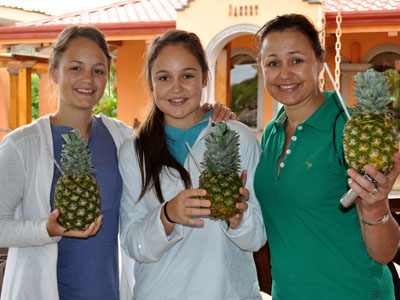 Enjoying the Pineapple Farm