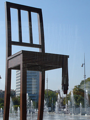 Broken Chair in Geneva, Switzerland Broken Chair in Geneva, Switzerland