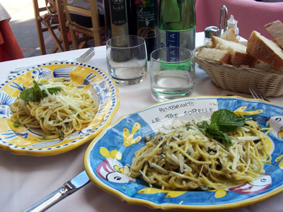 Dish of the trip – pasta con zucchine! Dish of the trip – pasta con zucchine!