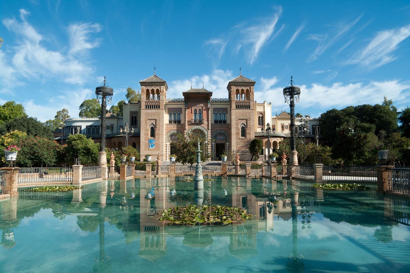 Seville Landmarks Mudejar-Pavilion-Seville-www.istockphoto.comgbphotomudejar-pavilion-in-seville-1929-expo-pabellon-gm182896278-13736827-GavinD