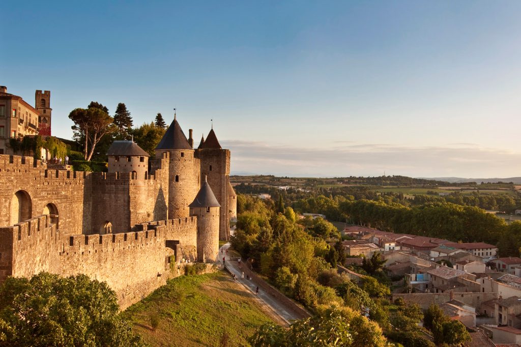 Beautiful Castles in France RS10056_France-Carcassone-DoubleRingOfRamparts-520791969-lpr © Delpixart