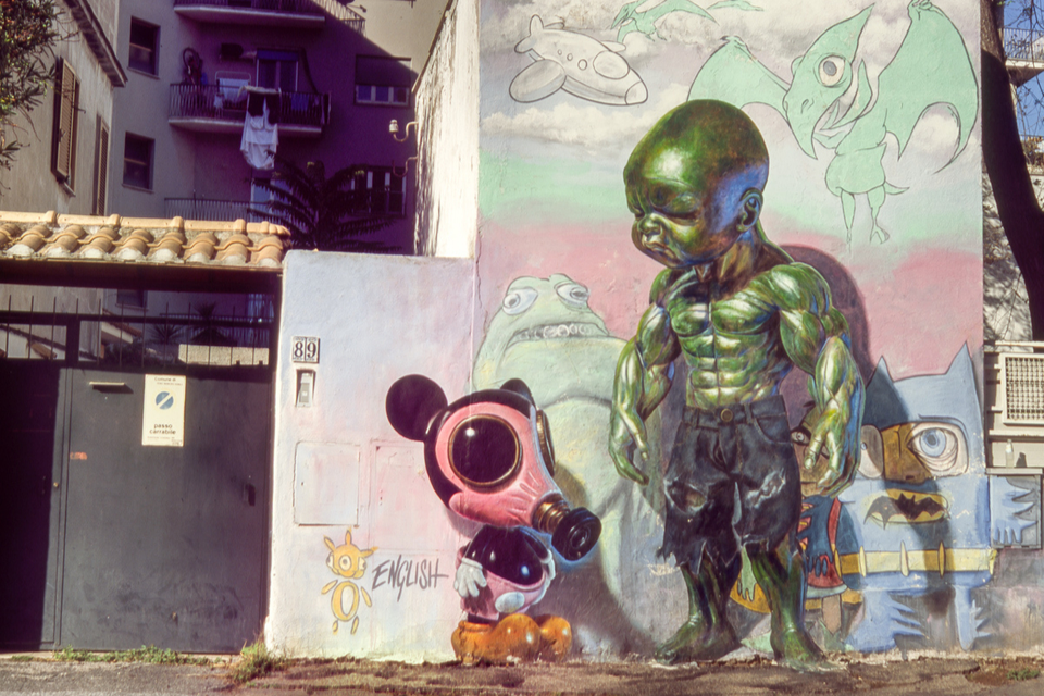 Street art in Rome's Quadraro 