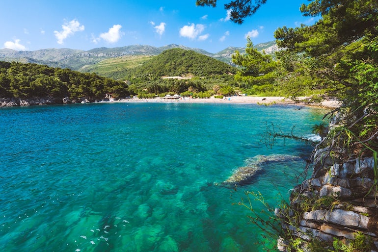 lucice beach, petrovac, montenegro