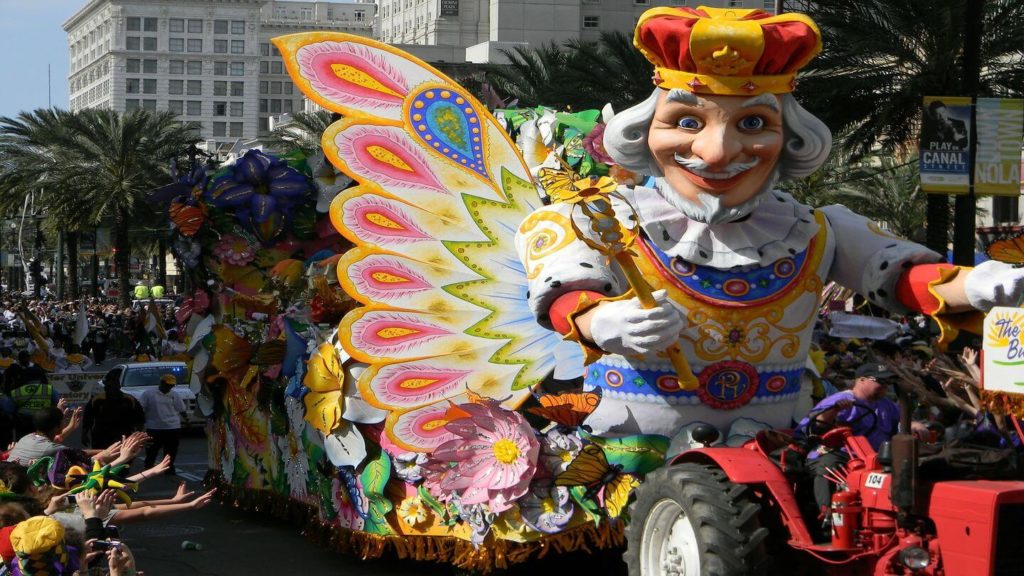 mardis gras parade float new orleans