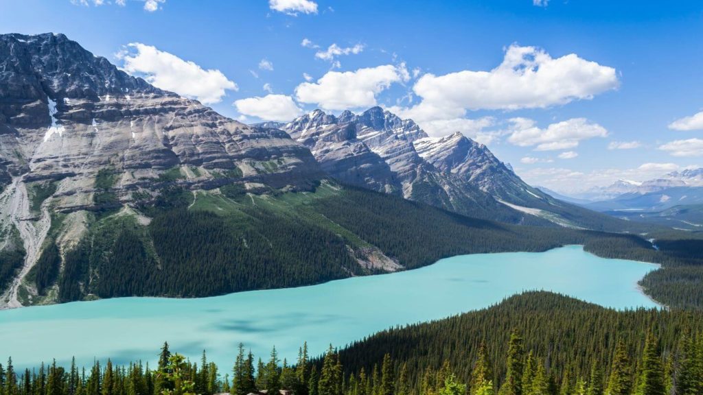 blue water peyto lake banff canada
