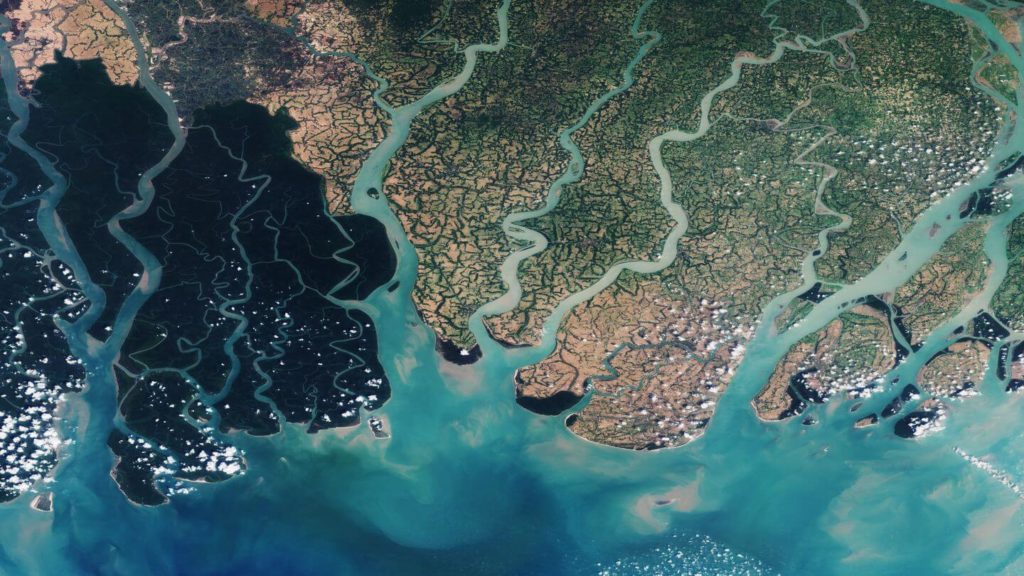 Ganges River Delta from space