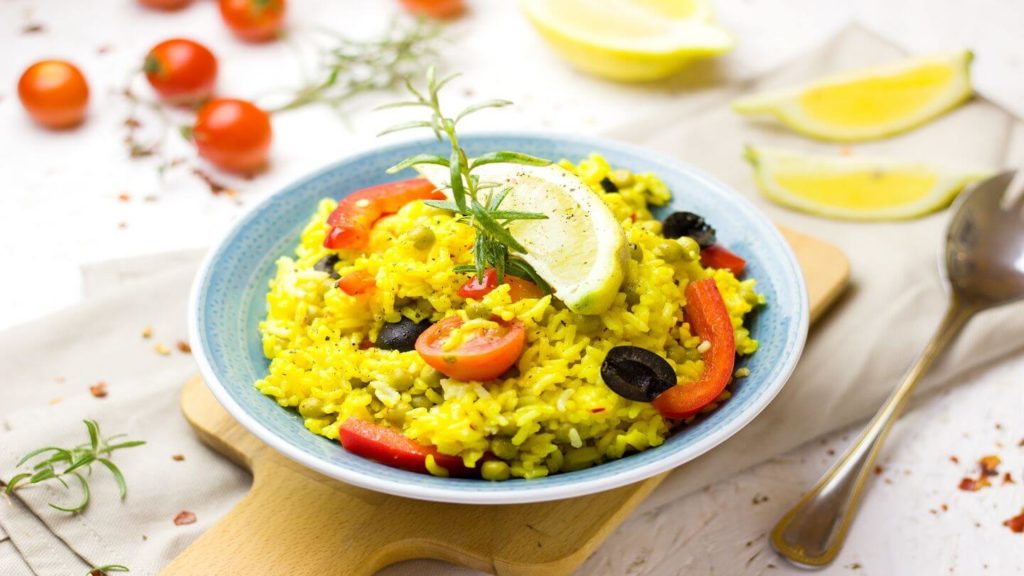 paella Spanish tapas dish