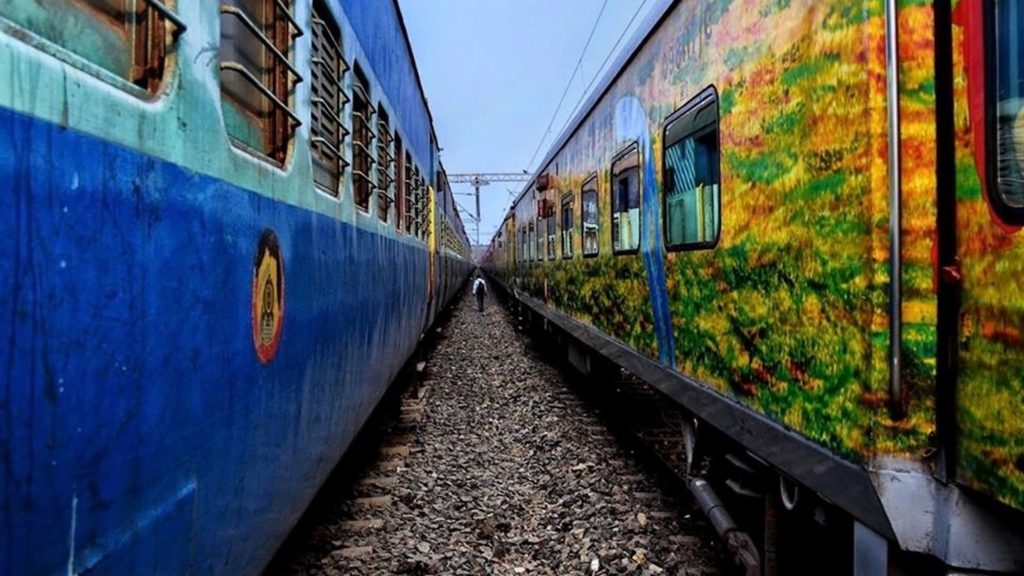 Busy train - travel anxieties