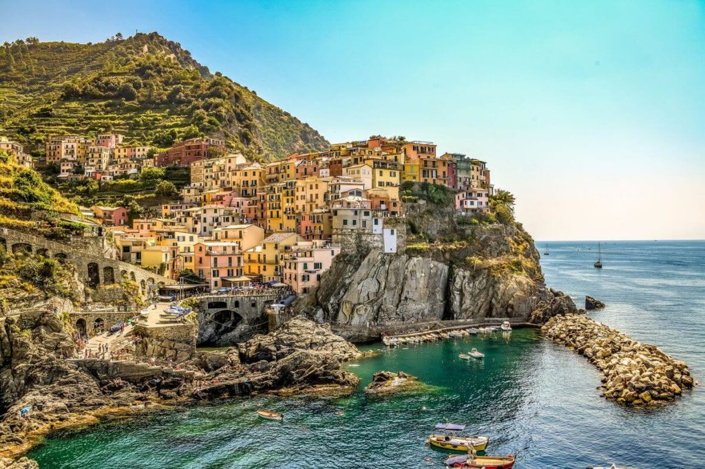 Manarola Cinque Terre coastline Italy
