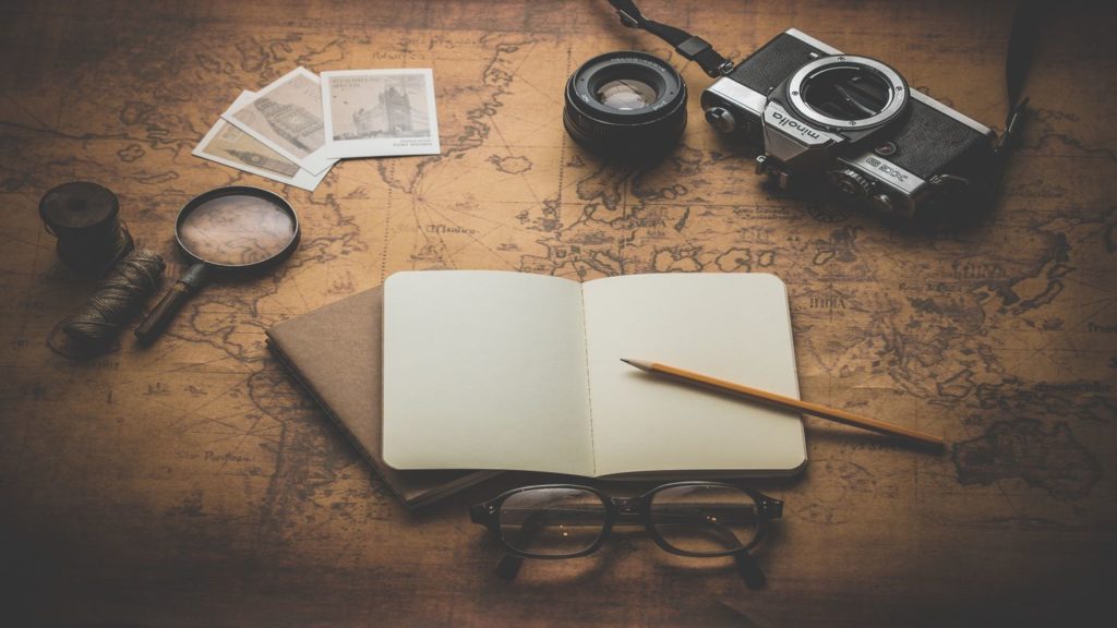 travel journal camera map love of travel