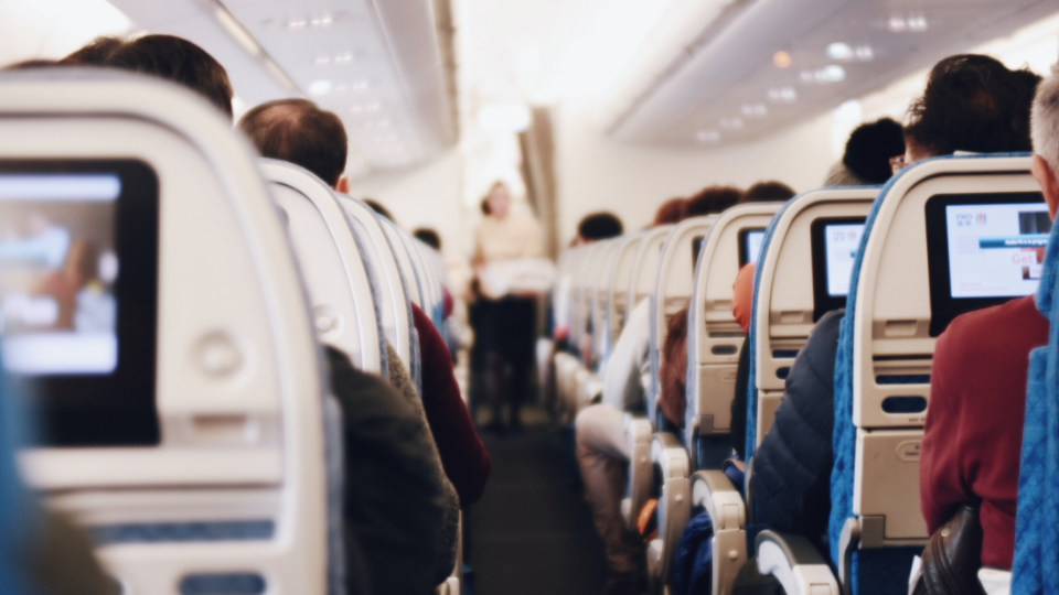 inside an airplane carrier