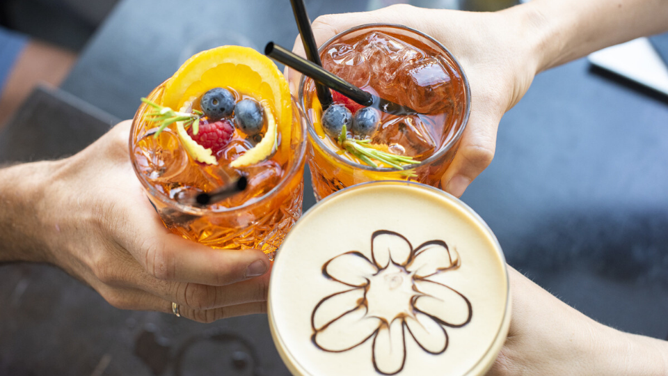 3 tropical drinks