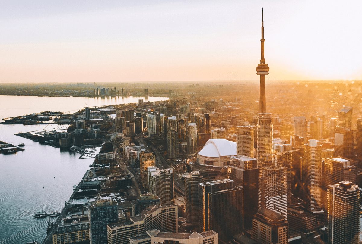 Aerial view of Toronto