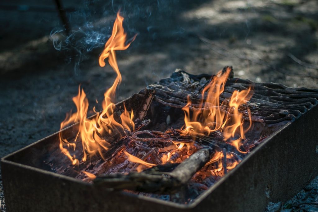 BBQ and flames