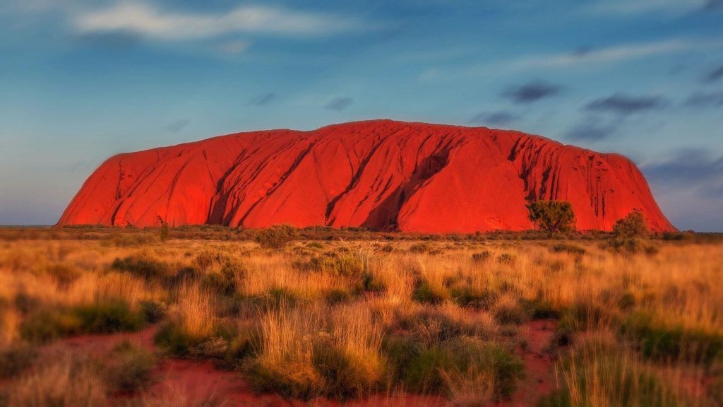 Uluru at sunset Australian Outback