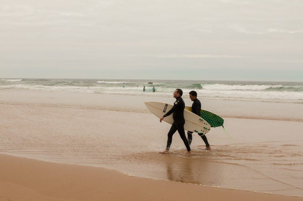 surfing in portugal