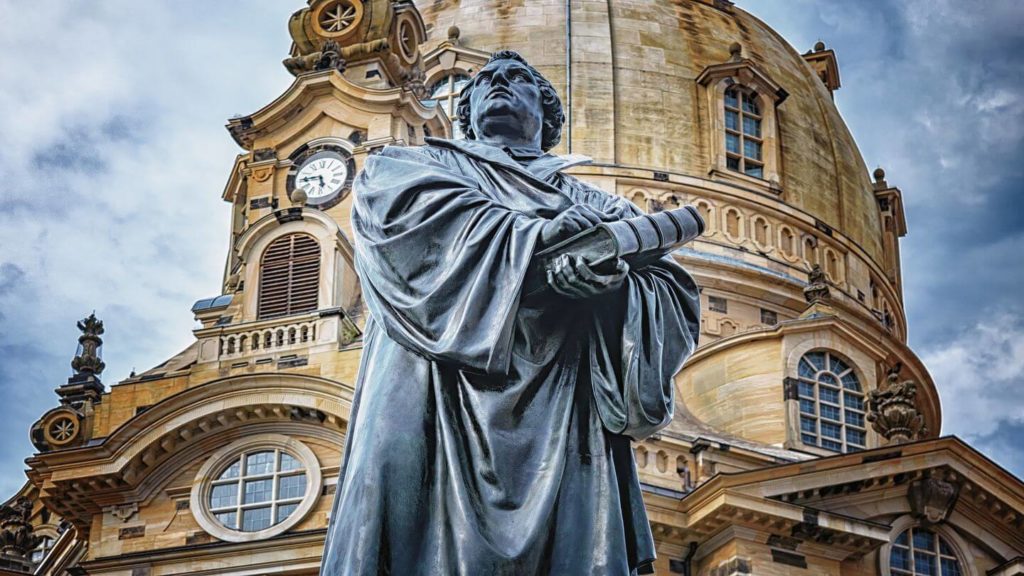 Martin Luther statue Dresden Germany