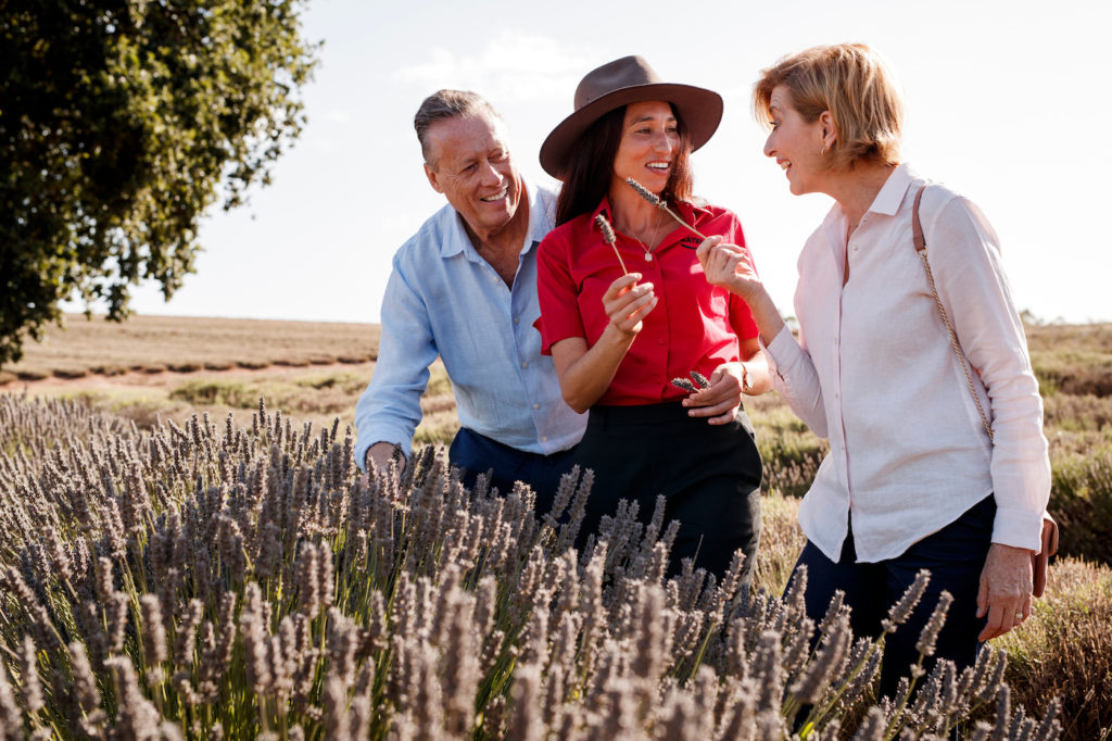 trafalgar travel director with a private group tour