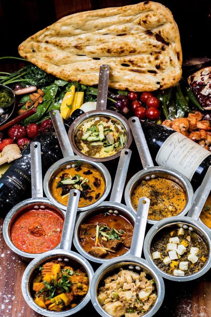 Indian feast traditional Indian food