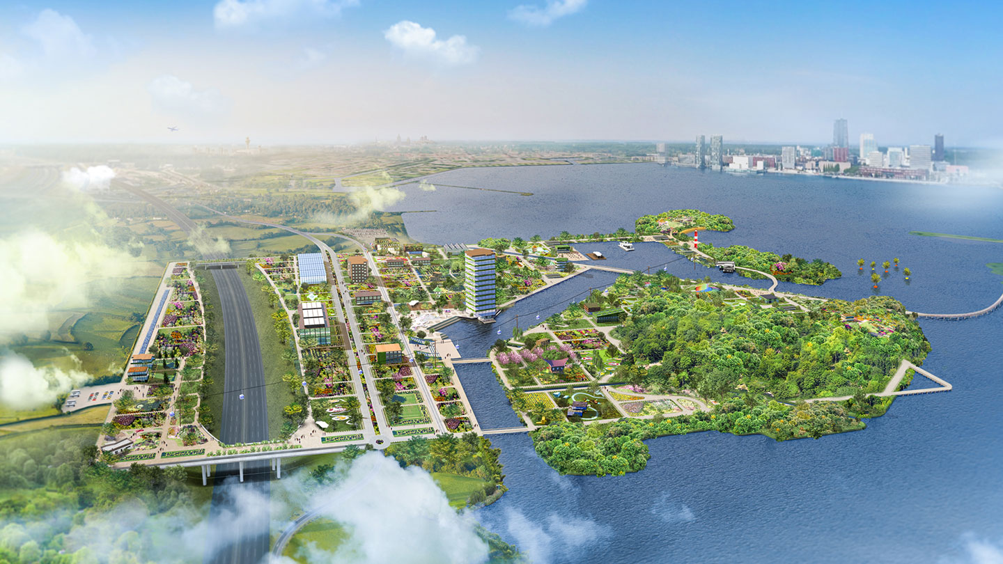 Floriade 2022 Hollan aerial