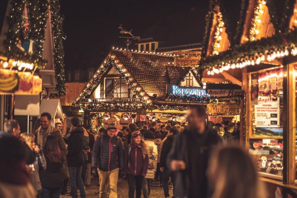 Frankfurt Christmas markets twinkling market stalls