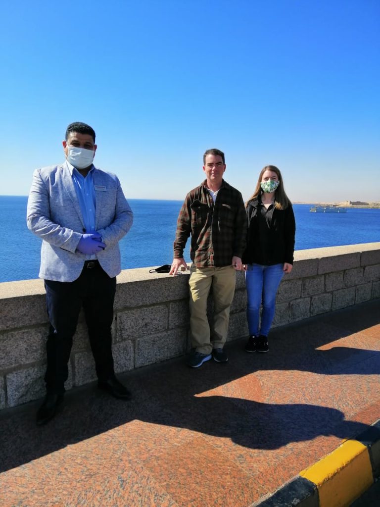 Trafalgar guests in Egypt with Travel Director