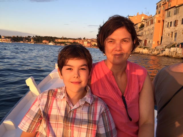 Stephanie and Lino on holiday