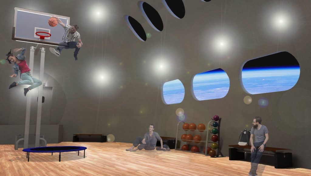 Voyager Station low gravity gym