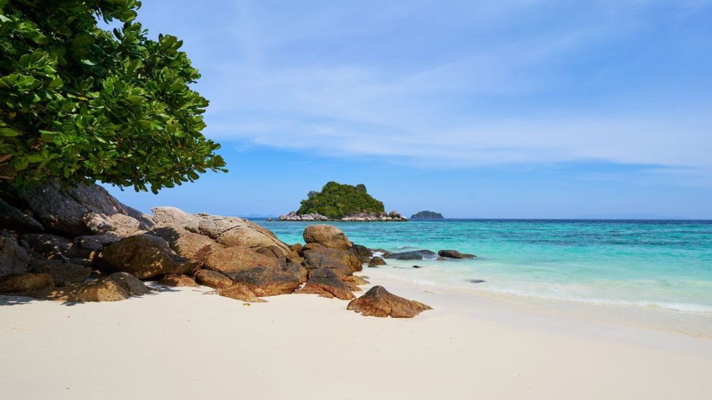 white sands blue ocean Koh Lipe Thailand
