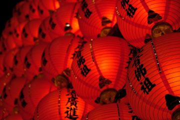 red lanterns Chinese zodiac sign