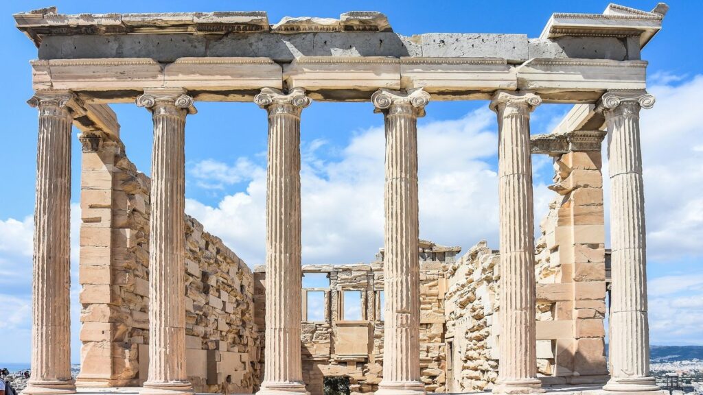 ancient structures of the Acropolis