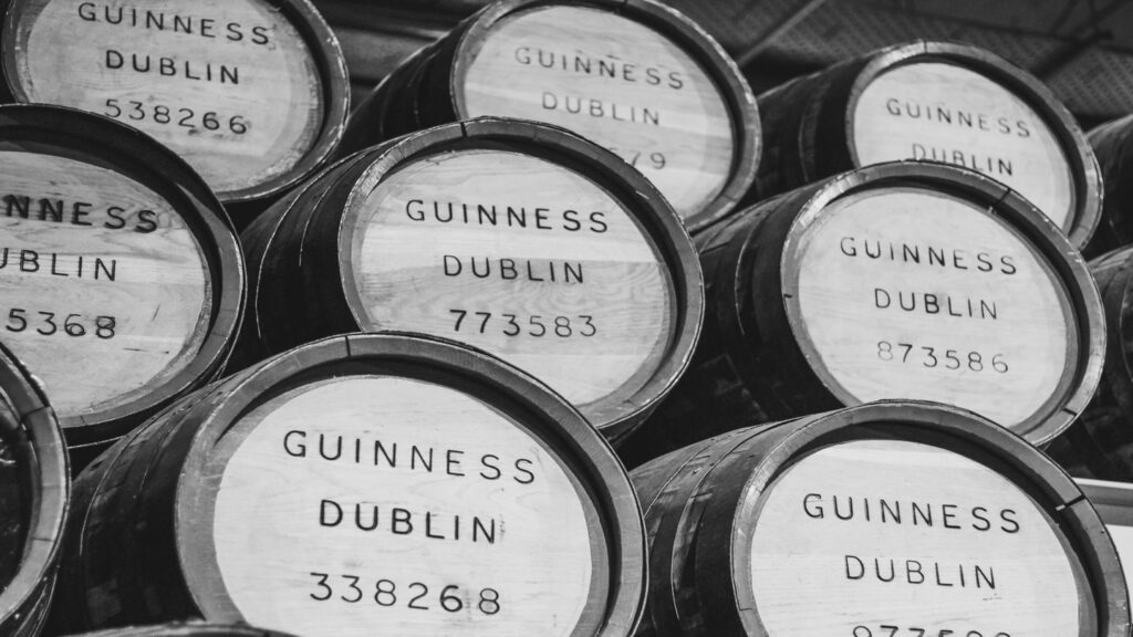 Dublin beer barrels St James Gate Brewery
