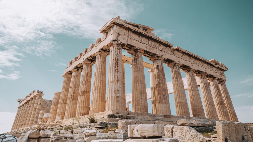 The Parthenon of the Acropolis in Athens