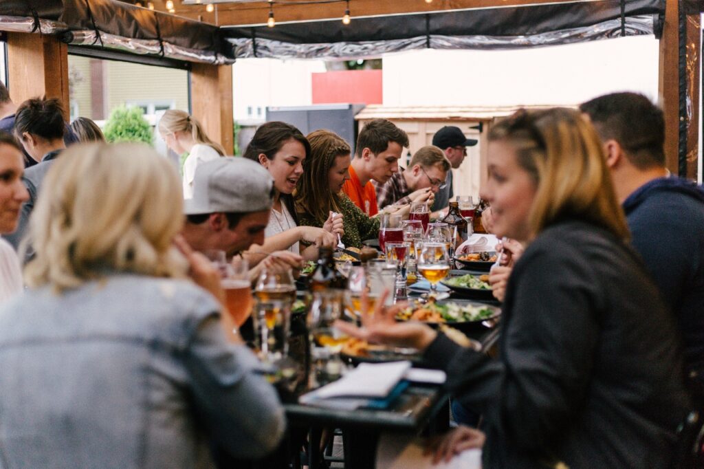 eating restaurant