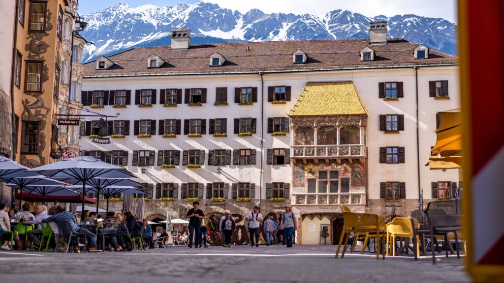 building mountains Innsbruck Austria